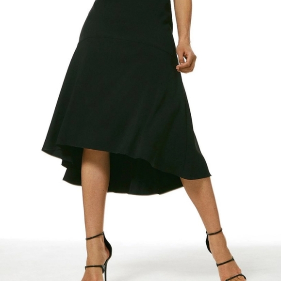 Soft Tailored High Low Midi Dress - Picture 2 of 6